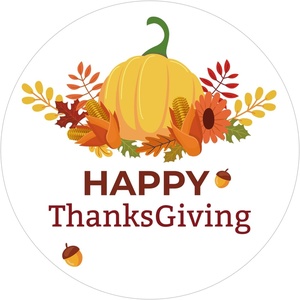 image:imageG2PLUS 60PCS Happy Halloween Stickers 2 Inches Round Halloween Thank You for All You Do Stickers Boo Gift Label Envelope Seals Sticker for Adults Gift Wrapping Candy Bags Party FavorsThanksgivingPumpkin