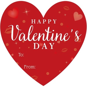 image:imageG2PLUS 60Pcs Happy Valentines Day Stickers  Pink Valentines Day Gift Stickers 2 Inch Round Valentine Label Sticker for Gift Wrap Party Favor DecorationsRed