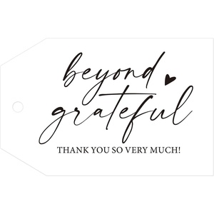 image:imageG2PLUS Beyond Grateful Thank You Tags50PCS White Paper Thank You So Very Much Tags with String 2x3 in for Wedding Baby Shower Birthday Fall Holiday Party FavorsMothers DayBlack Heart