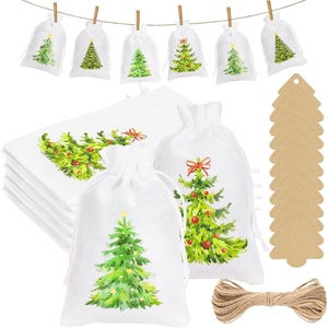 image:imageG2PLUS Christmas Drawstring Burlap Gift Bags  24 Pack Christmas Advent Calendar Bags 8 Designs 46 inches Goodie Gift Bag with Xmas Tree Tags for Xmas Holiday Party Favors4X6 Christmas Tree