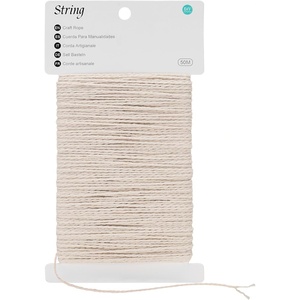 image:imageG2PLUS Christmas String  2mm 164ft White Red Cotton Twine String for Gift Wrapping Baking Packaging DIY Crafts Christmas Party DecorationsBeige