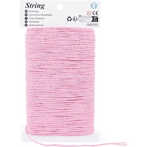 image:imageG2PLUS Christmas String  2mm 164ft White Red Cotton Twine String for Gift Wrapping Baking Packaging DIY Crafts Christmas Party DecorationsPink