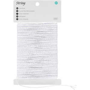 image:imageG2PLUS Christmas String  2mm 164ft White Red Cotton Twine String for Gift Wrapping Baking Packaging DIY Crafts Christmas Party DecorationsWhite