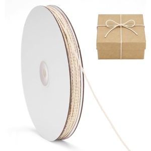 image:imageG2PLUS Christmas String  2mm 328ft Red Green White Cotton Twine String for Gift Wrapping Baking Packaging DIY Crafts Christmas Party DecorationsBeige