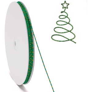 image:imageG2PLUS Christmas String  2mm 328ft Red Green White Cotton Twine String for Gift Wrapping Baking Packaging DIY Crafts Christmas Party DecorationsGreen Gold