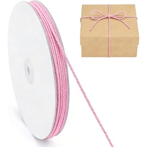 image:imageG2PLUS Christmas String  2mm 328ft Red Green White Cotton Twine String for Gift Wrapping Baking Packaging DIY Crafts Christmas Party DecorationsPink