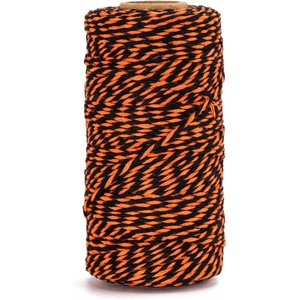image:imageG2PLUS Christmas Twine String  2MM 328 Ft Bakers Twine Red Green White Cotton String for Gift Wrapping DIY Crafts Party DecorationsOrange Black