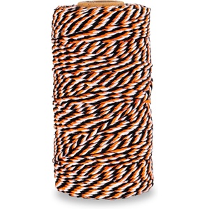 image:imageG2PLUS Christmas Twine String  2MM 328 Ft Bakers Twine Red Green White Cotton String for Gift Wrapping DIY Crafts Party DecorationsOrange Black White