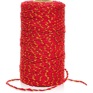 image:imageG2PLUS Christmas Twine String  2MM 328 Ft Bakers Twine Red Green White Cotton String for Gift Wrapping DIY Crafts Party DecorationsRed Gold