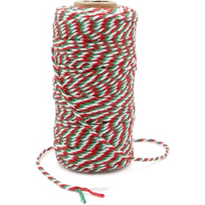 image:imageG2PLUS Christmas Twine String  2MM 328 Ft Bakers Twine Red Green White Cotton String for Gift Wrapping DIY Crafts Party DecorationsRed Green White