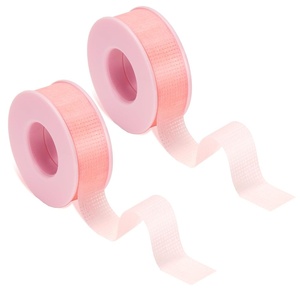 image:imageG2PLUS Eyelash Tape 2 Rolls Silicone Gel Makeup Tape 12 x 8 Yards Pink Lash Tape Micropore Eyelash Extension Tape for Lift and MakeupBaby Pink