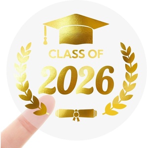 image:imageG2PLUS Graduation Thank You Stickers  120Pcs Class of 2026 Stickers Gold Foil Graduation Gift Labels 2in Round Envelope Seal Sticker for Certificate Congrats Grad Party FavorsClass of 2026  Gold