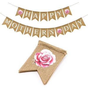 image:imageG2PLUS Happy Easter Burlap Banner Prestrung Colorful Easter Bunny Garland with Pompom Ball Rustic Farmhouse Easter Bunting Banner for Home Mantel Fireplace Party amp Spring DecPink RoseMothers day