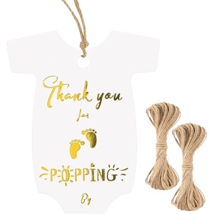 image:imageG2PLUS Kraft Paper Gift Tags Blank Bottle Tag 100PCS Vintage Mason Jar Tags Canning Labels Brown Hangtags with Natural Jute Twine for DIY and Craft Canning Jars and Party FavorsGold Onesiepopping