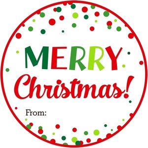 image:imageG2PLUS Merry Christmas Stickers  120 Pcs Red Gold Christmas Gift Stickers 2 Round Xams Label Sticker Cards Envelope Seals for Gift Wrapping Party FavorsChristmasDots