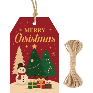 image:imageG2PLUS Merry Christmas Tags  50Pcs Xmas Paper Gift Tags with String A Little Treat for Someone Sweet Tag for Candy Bags Gift Wrapping Holiday Party Favors DIY Crafts 33x22 inMerry Christmas
