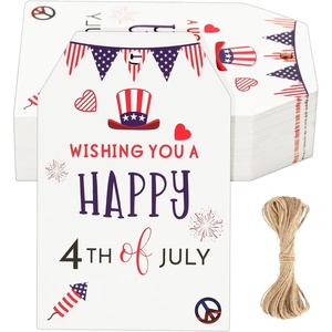 image:imageG2PLUS Mothers Day Gift Tags  50Pcs Happy Mothers Day Tags with String Pink Tuilp Bouquet Gift Tags Hanging Labels for Gift Wrapping Moms Birthday Party Favors4Th of July