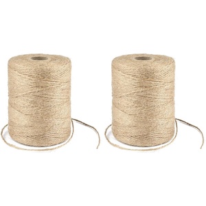 image:imageG2PLUS Natural Jute Twine 15MM 984 Feet Gift Wrapping Twine String 2 Ply Thin Brown Hemp String for DIY Arts amp Crafts Garden Plants Crochet Macrame ChristmasBrown 15mm 984ft Pack of 2