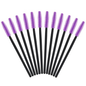 image:imageG2PLUS Silicone Eyelash Brushes 100PCS Black and Green Mascara Brushes Brow Applicator Wands for Makeup Personal Care and Eyelash ExtensionsMulticolored