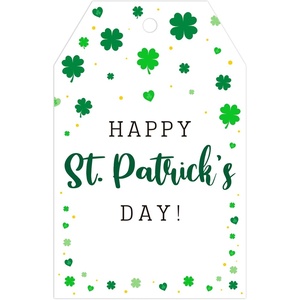 image:imageG2PLUS StPatricks Day Tags  50Pcs Happy StPatricks Day Tags with String A Lucky Treat for Someone Sweet Shamrock Gift Wrapping Tag for Irish Party FavorsSt Patricks