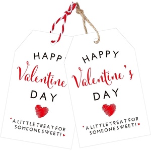 image:imageG2PLUS StPatricks Day Tags  50Pcs Happy StPatricks Day Tags with String A Lucky Treat for Someone Sweet Shamrock Gift Wrapping Tag for Irish Party FavorsHappy Valentines