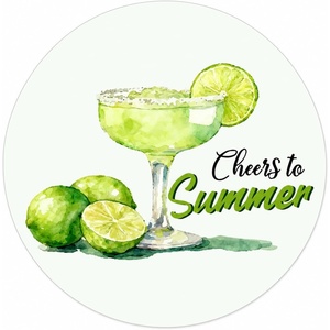 image:imageG2PLUS Summer Gift Stickers  60Pcs Happy Summer Stickers 2 Inch Round Ice Cream Label Sticker for Envelope Seals Gift Cards Bags Small Business Hawaii Tropical Luau Party FavorsSummerLemon