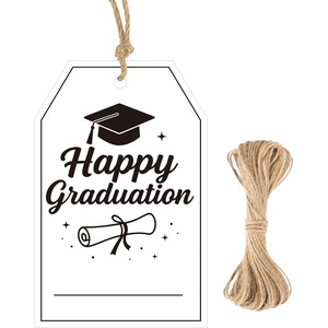 image:imageG2PLUS Thank You Nurse Gift Tags  50Pcs Happy Nurses Week Tags with String Thank You for All You Do Tag for Appreciate Nueses Party FavorsHappy Graduation  Black