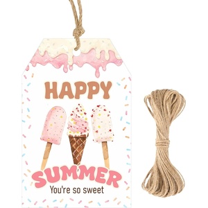 image:imageG2PLUS Thank You Nurse Gift Tags  50Pcs Happy Nurses Week Tags with String Thank You for All You Do Tag for Appreciate Nueses Party FavorsIce Cream Happy Summer