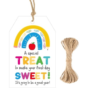 image:imageG2PLUS Thank You Nurse Gift Tags  50Pcs Happy Nurses Week Tags with String Thank You for All You Do Tag for Appreciate Nueses Party FavorsRainbow First Day of School
