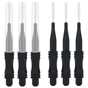 image:imageMicro Eyebrow amp Eyelash Brush Set 20PCS  Brow Lamination Lash Spoolie Lifting amp Perming Tools Black