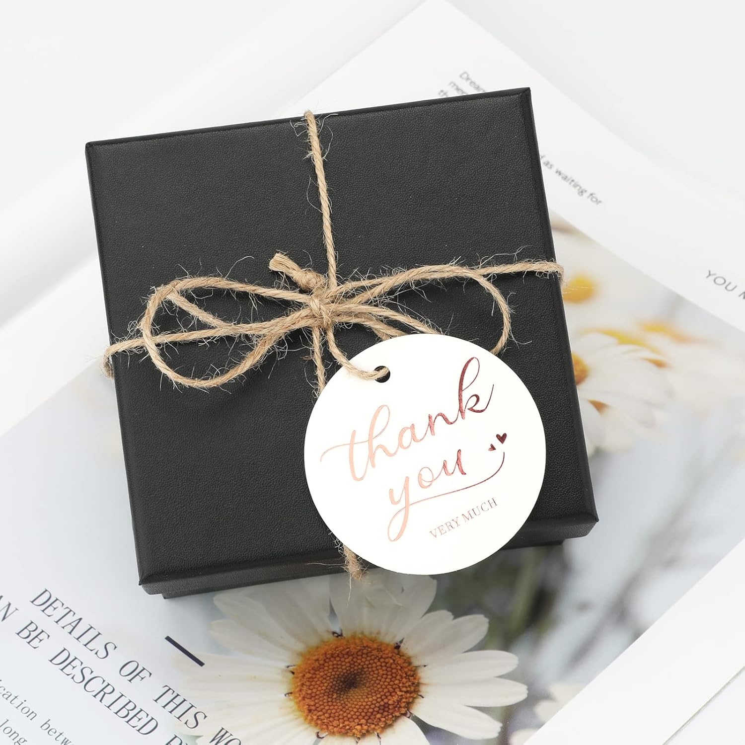 image:imageG2PLUS 100PCS Thank You Very Much Tags Rose Gold Foil Thank You Tag 22 in White Paper Round Gift Tags with String for Gift Wrapping DIY Arts amp Crafts Wedding Party FavorsRose Red Gold