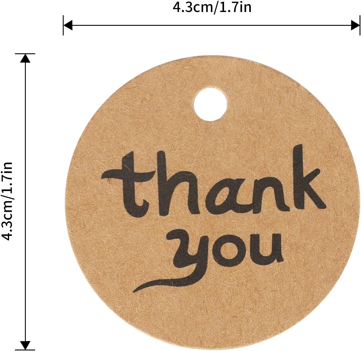 image:imageG2PLUS 100PCS Thank You Very Much Tags Rose Gold Foil Thank You Tag 22 in White Paper Round Gift Tags with String for Gift Wrapping DIY Arts amp Crafts Wedding Party FavorsKraft 1