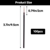 image:imageG2PLUS 100pcs Eyeliner Brush Disposable Pointed Makeup Applicators Black Eyelash Serum Brushes amp Eyeshadow Applicators for Professional Makeup Precise Eye Makeup Beauty Salon ToolsBrown