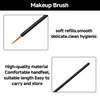 image:imageG2PLUS 100pcs Eyeliner Brush Disposable Pointed Makeup Applicators Black Eyelash Serum Brushes amp Eyeshadow Applicators for Professional Makeup Precise Eye Makeup Beauty Salon ToolsBrown