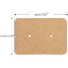 image:imageG2PLUS 200PCS Earring Display Cards Kraft Paper Earrings Holder Card 110 x 157 Ear Stud Earring Card for Handmade Earrings Studs Selling and Small Jewelries BrownBrown200PCS Small Earring Cards