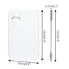 image:imageG2PLUS 2PCS Acrylic Cosmetic Palette with 2PCS SpatulaMakeup Palette Mixing Tray Apply for Eye Shadow Nail Art Pigment Blending RectangleRectangle