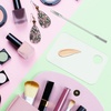 image:imageG2PLUS 2PCS Acrylic Cosmetic Palette with 2PCS SpatulaMakeup Palette Mixing Tray Apply for Eye Shadow Nail Art Pigment Blending RectangleRectangle