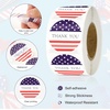 image:imageG2PLUS American Thank You Stickers 500PCS American Flag Stickers 1 inch Round Thank You Patriotic Gift Sticker Star American Flag Label Sticker Roll for Envelope Seals