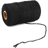 image:imageG2PLUS Black String 2MM 328 Feet Natural Cotton String for Crafts Black Cotton Bakers Twine String Packing String for Gift Wrapping DIY Arts and Crafts Halloween Christmas DecorBlack