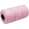 image:imageG2PLUS Black String 2MM 328 Feet Natural Cotton String for Crafts Black Cotton Bakers Twine String Packing String for Gift Wrapping DIY Arts and Crafts Halloween Christmas DecorPink and White