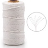 image:imageG2PLUS Black String 2MM 328 Feet Natural Cotton String for Crafts Black Cotton Bakers Twine String Packing String for Gift Wrapping DIY Arts and Crafts Halloween Christmas DecorWhite