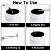 image:imageG2PLUS Glue Rings for Eyelash Extensions 100pcs Disposable Lash Rings for Pigment Baby Pink Eyelash Glue Holder Makeup Plastic Glue Cup for Nail Art and TattooCream White