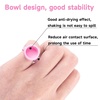 image:imageG2PLUS Glue Rings for Eyelash Extensions 100pcs Disposable Lash Rings for Pigment Baby Pink Eyelash Glue Holder Makeup Plastic Glue Cup for Nail Art and TattooBabyPink