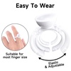 image:imageG2PLUS Glue Rings for Eyelash Extensions 100pcs Disposable Lash Rings for Pigment Baby Pink Eyelash Glue Holder Makeup Plastic Glue Cup for Nail Art and TattooWhite