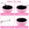 image:imageG2PLUS Glue Rings for Eyelash Extensions 100pcs Disposable Lash Rings for Pigment Baby Pink Eyelash Glue Holder Makeup Plastic Glue Cup for Nail Art and TattooPinK