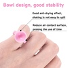 image:imageG2PLUS Glue Rings for Eyelash Extensions 100pcs Disposable Lash Rings for Pigment Baby Pink Eyelash Glue Holder Makeup Plastic Glue Cup for Nail Art and TattooPinK