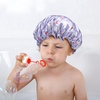 image:imageG2PLUS Kids Shower Cap 2 Pack Cute Cartoon Bath Hat Reusable Double Layer Bathing Cap for Toddlers and Children Hair Washingbunny