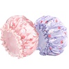 image:imageG2PLUS Kids Shower Cap 2 Pack Cute Cartoon Bath Hat Reusable Double Layer Bathing Cap for Toddlers and Children Hair Washingbunny