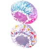 image:imageG2PLUS Kids Shower Cap 2 Pack Cute Cartoon Bath Hat Reusable Double Layer Bathing Cap for Toddlers and Children Hair Washingunicorns and whales