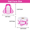 image:imageG2PLUS Nail Forms for Gel Builder 500PCS Nail Extension Forms Long Length Reusable Tip Shape Guide Stickers for DIY and Home Use Salon SuppliesRed